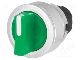 Comutator rotativ 30mm EAO Poz.i stabil 2 verde IP65