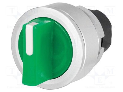 Comutator rotativ 30mm EAO Poz.i stabil 2 verde IP65 foto