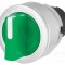 Comutator rotativ 30mm EAO Poz.i stabil 2 verde IP65