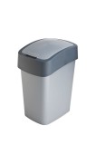 K&ocirc;&scaron; Curver&reg; PACIFIC FLIP BIN 25 lit., 34x26x47 cm, antracit/&scaron;ed&yacute;, na odpad