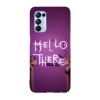 Husa compatibila cu Oppo A15s model Hello There Purple Vibes, Silicon, TPU, Viceversa, Transparent, Carcasa