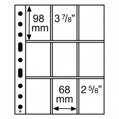 Grande PVC foi - 3/3 C pentru colectibile de hartie /5 buc. / , format A 4