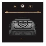 Cuptor Incorporabil Electric, Studio Casa Dolce Vita Rustic, FEDV60NERO, 56L, Clasa energetica A, 6 functii, Grill, Ventilator