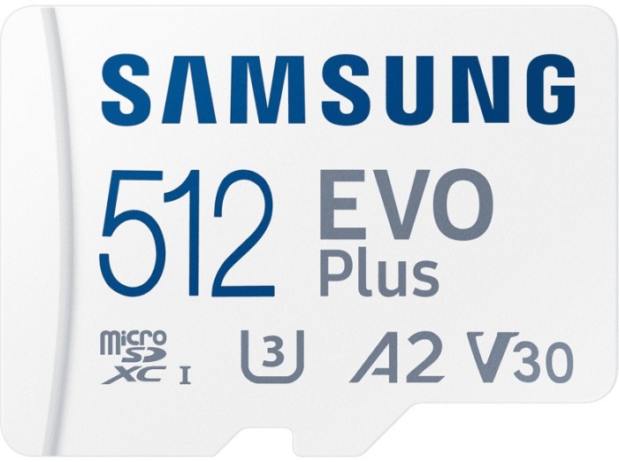 MICROSDXC EVO 512GB CL10 UHS1 W/ AD SM