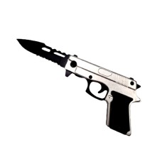 Briceag tip pistol, DEPOX&reg;, 18 cm, argintiu