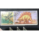 (STR3) Timbre serii Straine Mongolia Dinozauri