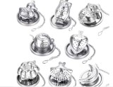 Set 8 infuzoare ceai inox - modele haioase, ideal cadou, nou