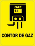 Placuta reflectorizanta pentru contor de gaz