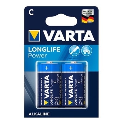 BATERIE ALCALINA LR14 BLISTER 2BUC VARTA LONG - BAT0243 foto