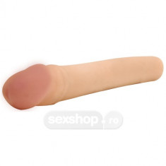 Mansoane pentru penis - CyberSkin Manson de 5cm Gros cu Vibratii pentru Penis - culoare Natural - AMBALAJ DETERIORAT foto