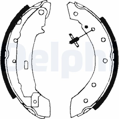 DELPHI LS1717 Set saboti frana foto