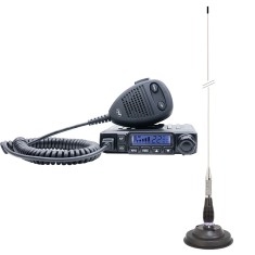 Aproape nou: Pachet Statie radio CB PNI Escort HP 6500 ASQ + Antena CB PNI ML100 cu