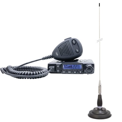 Aproape nou: Pachet Statie radio CB PNI Escort HP 6500 ASQ + Antena CB PNI ML100 cu foto