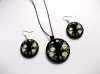 Set lemn cu motiv floral 39740