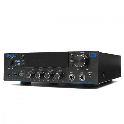 Amplificator profesional stereo Teli BT-1388, 50W x 2 cu Bluetooth si foto