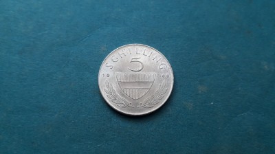 5 Schilling Austria 1968 silingi argint foto