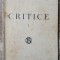 Critice - Titu Maiorescu// vol. 1, 1931