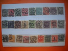 HOPCT LOT NR 661 GERMANIA REICH -STAMPILOGRAFIE DEOSEBITA -27 TIMBRE VECHI-STAMPILAT