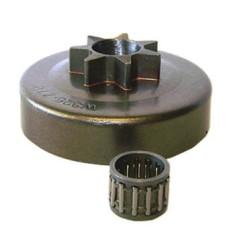 Oala ambreiaj + Stihlea + colivie compatibil Husqvarna 136, 137, 141, 142 &ndash; 3/25-7 (3 piese)