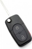 Audi - carcasa cheie tip briceag cu 2+1 butoane 1 buton de panica si baterie 1616, Carguard