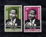 Serie Completa 2 Timbre Samoa 1969 In Memoriam Dr. Martin Luther King Jr. Nestampilate - A688