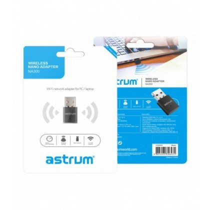 Adaptor retea Wi-Fi 2,4Ghz, Nano, USB, Astrum NA300