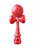 Cumpara ieftin Kendama Profesionala Lemn Artar, Joc Dexteritate Japonez, Rosu, 6+ Ani