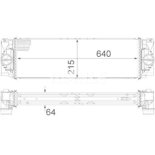Mahle Intercooler, compresor Behr *** Premium Line ***