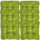 Set 6 Perne pentru scaun Jemidi, 38 x 38 cm, Verde, Poliester/Bumbac, 55316.07.07
