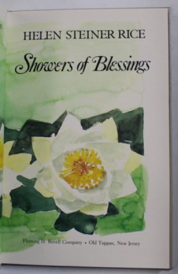 SHOWERS OF BLESSINGS by HELEN STEINER RICE , 1988 foto