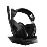 Casti Gaming Logitech ASTRO A50 Wireless, Microfon + Statie incarcare, PC/Xbox