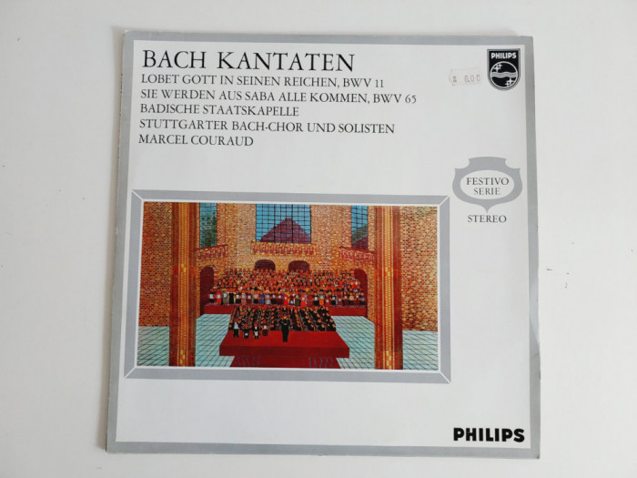 Bach Kantaten, vinil, Philips Festivo Series, (VG+)