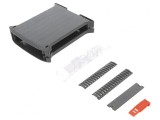 Carcasă pentru șină DIN 101x22,5x120mm Neagră