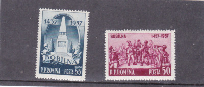 ROMANIA 1957 - 520 ANI DE LA RASCOALA DE LA BOBILNA - MNH - LP 445 foto