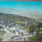 Carte postala, Sinaia, vedere generala cu centrul pietii, 1924