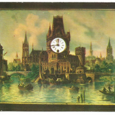 @carte postala-PRAHOVA Ploiesti-Muzeul ceasului-Ceas tablou
