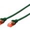 Patch Cord U/UTP Cat6 Verde 1m LSZH