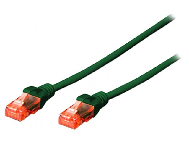 Patch Cord U/UTP Cat6 Verde 1m LSZH