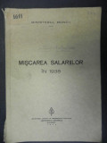 MISCAREA SALARIILOR IN ANUL 1938