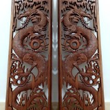 Superbe sculpturi tablouri din lemn de suar lucrate integral manual