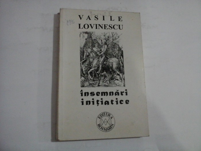 INSEMNARI INITATICE - VASILE LOVINESCU