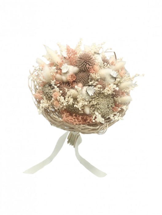 Buchet de Flori Eventissimi - Plante Uscate, Alb Somon