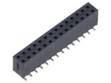 Conector şiruri pini mamă PIN 28 2mm aurit THT soclu drept SAMTEC