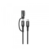 Cablu Date si Incarcare USB-C - Mag3 / USB-C HOCO U142, 240W, 1.8m, Negru