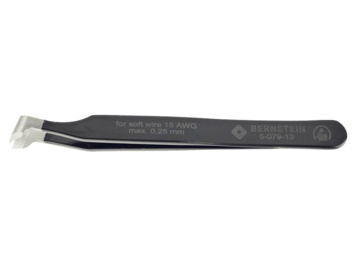 Pensetă ESD &icirc;ndoită, 115mm