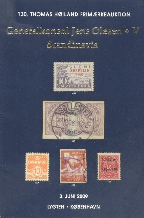 Thomas Hoiland 2009 Auction book 130, Scandinavia, 03.06.2009, 112 colour pages