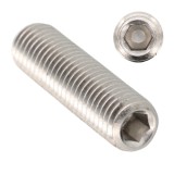 Set 500 Stift Filetat DIN 913 ISO 4026, Locas Hex Imbus, Varf Plat, M5 x 5 mm