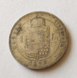 Ungaria - 1 Forint 1878 - Argint, Europa