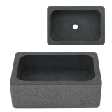 Cumpara ieftin Chiuvetă, negru, 45 x 30 x 15 cm, piatră de r&acirc;u