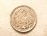 URUGUAY 2 CENTESIMOS 1953 VF+, America Centrala si de Sud